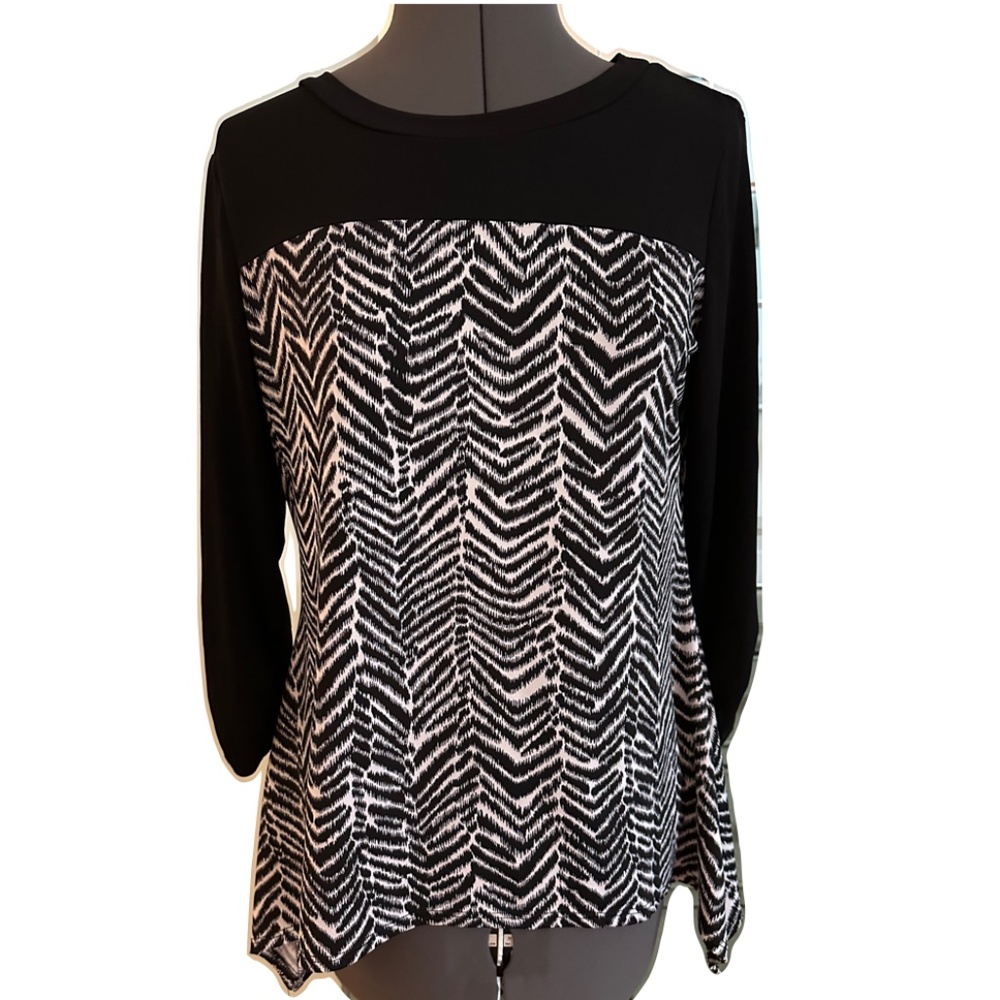 Cute print tunic top size S  ~ EUC ~